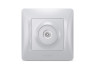 TV single television socket silver silk VIDEX BINERA
