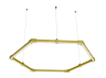 Lamp collapsible LED pendant, Hexagon, Honeycomb, ceiling "Hexagon mini" hexagon 110-240V 48W 4500k 1000*6 yellow body LEDUA