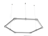 Lamp collapsible LED pendant, Hexagon, Honeycomb, ceiling "Hexagon mini" hexagon 110-240V 48W 6500k 1000*6 LEDUA