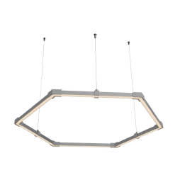 Lamp collapsible LED pendant, Hexagon, Honeycomb, ceiling "Hexagon mini" hexagon 110-240V 24W 3500k 500*6 LEDUA