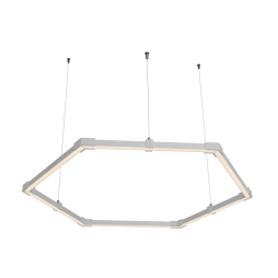 Lamp collapsible LED pendant, Hexagon, Honeycomb, ceiling "Hexagon mini" hexagon 110-240V 24W 3500k 500*6 white body LEDUA