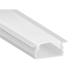 Aluminum profile for LED strip AL-67 2 meters white recessed LEDUA