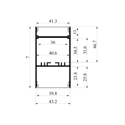 Diffuser, diffuser PCB40 2 meters