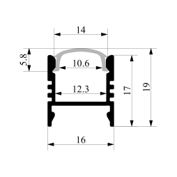 Diffuser, diffuser LRP 2 meters transparent