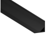 Aluminum profile for LED strip AL-06 2 meters black+black diffuser corner LEDUA