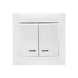 Switch 2nd + LED backlight Sakura white LMR1007 Lemanso