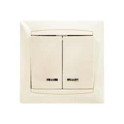 Switch 2nd + LED backlight Sakura cream LMR1107 Lemanso