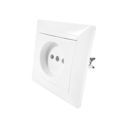 Socket ceramic 1-way Sakura white LMR1015 Lemanso
