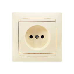 Socket ceramic 1-way Sakura cream LMR1115 Lemanso