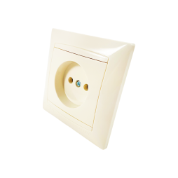 Socket ceramic 1-way Sakura cream LMR1115 Lemanso