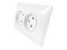 Socket ceramic 2-way Sakura white LMR1017 Lemanso
