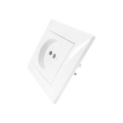 Socket 1-way Sakura white LMR1020 Lemanso