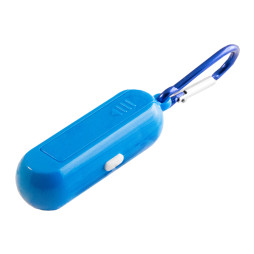 1w cob keyring flashlight with carabiner LMF50 plastic blue Lemanso