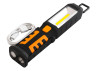 COB flashlight 3w+3wLED+3kr.LED with magn. and battery 1800mah LMF9314 black Lemanso