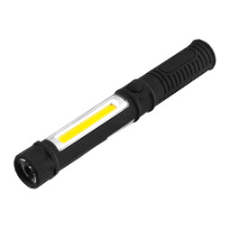 LED+COB flashlight 2 modes 70+380LM LMF52 black Lemanso
