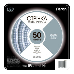 LED strip Feron LS606 12V 7.2W/m 50m white