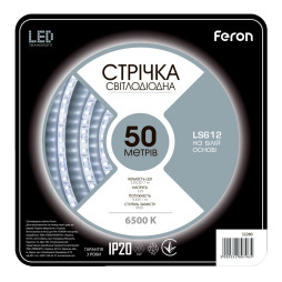 LED strip Feron LS612 12V 9.6W/m 50m white