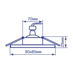 Built-in lamp Feron DL6300 black