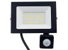 LED spotlight 30w 6500K IP54 3000LM LEMANSO 175-265V with sensor black/ LMPS105-35 "Charm"