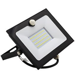 LED spotlight 50w 6500K IP65 4000LM LEMANSO with built-in sensor black/ LMPS55