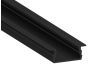Aluminum profile for LED strip AL-01-1 2 meters black recessed LEDUA