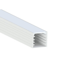 Aluminum profile for LED strip AL-04-1 2 meters white surface-mounted LEDUA