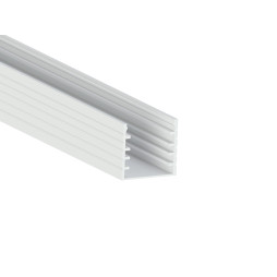 Aluminum profile for LED strip AL-04-1 2 meters white surface-mounted LEDUA
