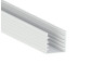 Aluminum profile for LED strip AL-04-1 2 meters white surface-mounted LEDUA