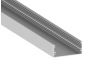 Aluminum profile for LED strip AL-46 2 meters anodized surface-mounted LEDUA