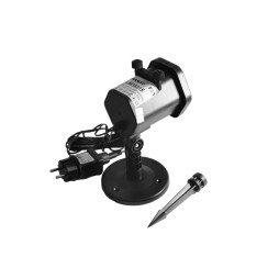 LED projector 4W RGBW IP65 100-240V+b/w with wire (5m)+change card small (12pcs) / LM36014, black Lemanso