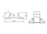 LED profile corner-end double-sided 3m PA-GLAXNBD3M-AL GTV