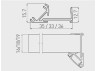 LED profile corner-end single-sided 3m PA-GLAXNBJ3M-AL GTV