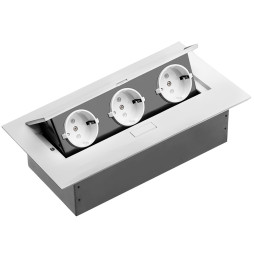 Extension cord 3 sockets SCHUKO White 220-240V AE-PB03GS-53 GTV
