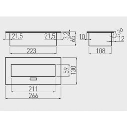 Extension cord 3 sockets SCHUKO White 220-240V AE-PB03GS-53 GTV