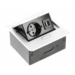 Extension cord AVARO 1 socket SCHUKO 2xUSB cable 1.5m 220-240V White GTV AE-PB1SAVA-10N