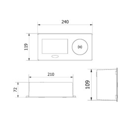 AVARO PLUS extension cord 1 SCHUKO USB A+C WC 5W cable 1.5m 220-240V White GTV