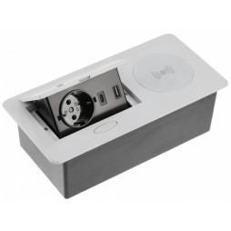 AVARO PLUS extension cord 1 SCHUKO USB A+C WC 5W cable 1.5m 220-240V Aluminum GTV AE-PB1SAVAP-53