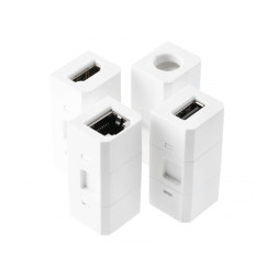 Extension cable CHARGER PLUS 1 socket SCHUKO USB A+C WC (replaceable USB, RJ45 HDMI) cable 1.5m 220-240V White GTV AE-BPW1SACP-10