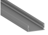 Aluminum profile for LED strip AL-83 2 meters anodized surface mounted LEDUA