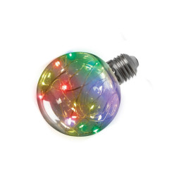 LED lamp LB-381 G80 230V 1W E27 RGB Feron