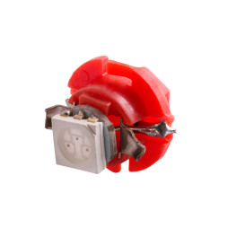 LED car lamp T5-B8.4-1smd-5050 red 24V LEDUA