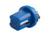 LED car lamp T5-B8.5-1smd-5050 blue 24V LEDUA