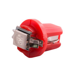 LED car lamp T5-B8.5-1smd-5050 red 24V LEDUA