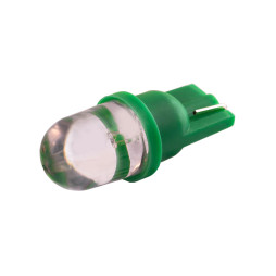LED car lamp T10-1pc-round LED green 24V LEDUA