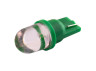 LED car lamp T10-1pc-round LED green 24V LEDUA