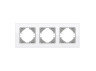 Frame white glass for 3 places horizontal VIDEX BINERA