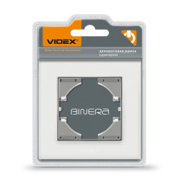 Frame white glass single horizontal VIDEX BINERA VF-BNFRG1H-W