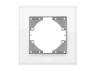 Frame white glass single horizontal VIDEX BINERA