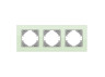 Frame green glass for 3 places horizontal VIDEX BINERA