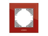Frame red glass single horizontal VIDEX BINERA